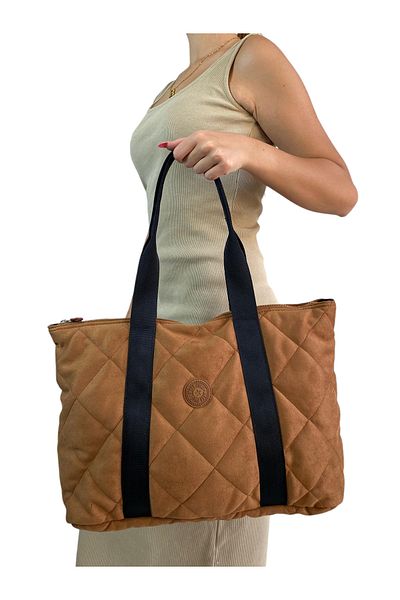 Gloria Addase Women's Quilted Pattern Puff Shoulder Bag