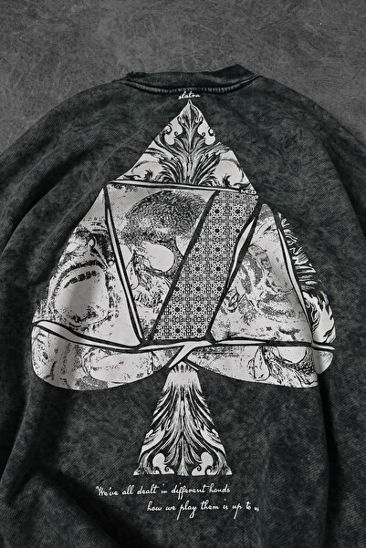 Slatra Чоловічий хакі-светр з великим коміром та рукавами з латками, що можна прати в пральній машині