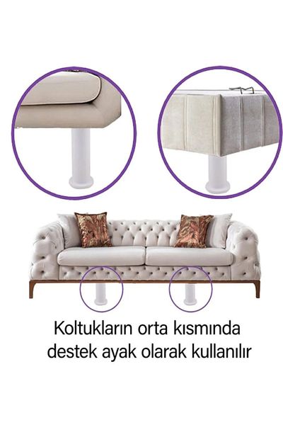 NUBLADO Modul Suport Reglabil 15 X 23 Cm Picior Alb Mobilier Baza Canapea Picioare Unitate Canapea.