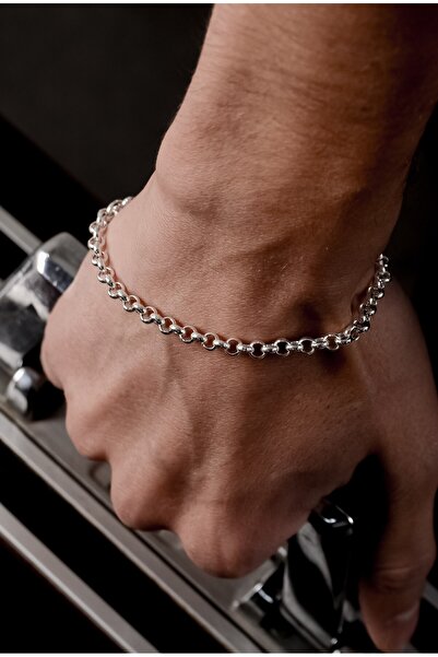 Ricco Jewellery 925 Ayar Gümüş Old Money İri Dodge Bileklik