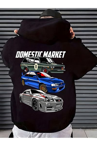 Aesthia Domestic Market Design Unisex Oversize Hooded Hoodie Sweatshirt