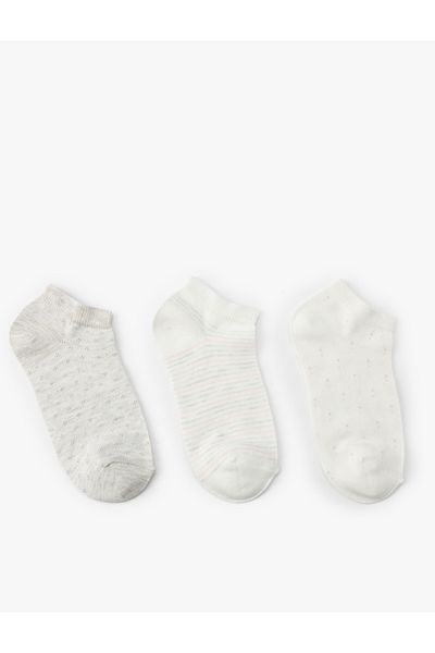 Koton Basic 3-Piece Booties Socks Set