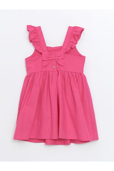 LC Waikiki Νέα σεζόν Baby Girl Dress με τετράγωνο γιακά - S5EO02Z1