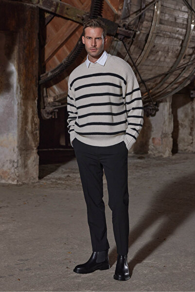 Vantaggio Troy Siyah %100 Hakiki Deri Erkek Bot