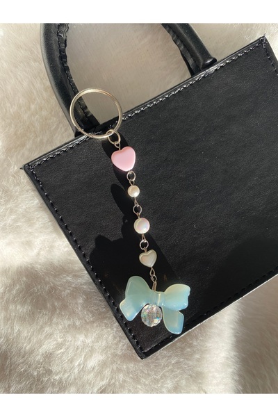 Pinky Lady Coquette Keychain Bow Bag Ornament