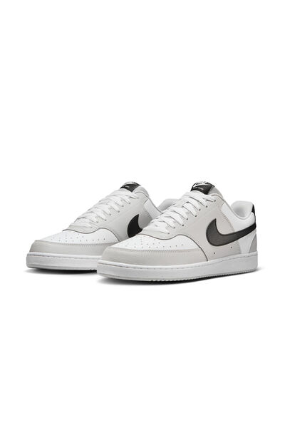 Nike Court Vision Low Next Nature Unisex Günlük Ayakkabı Sneaker Gri Beyaz