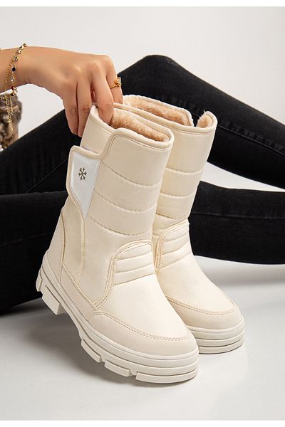 Khayt Diva Thermal Fur Strapped Cold Resistant Γυναικείες Μπότες Μπότες Χιονιού