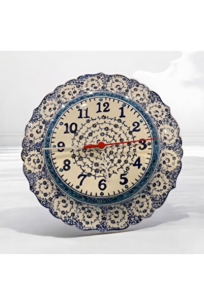 naturalife El Boyaması Kütahya Çinisi Duvar Saati – Geleneksel Çini Sanatıyla...