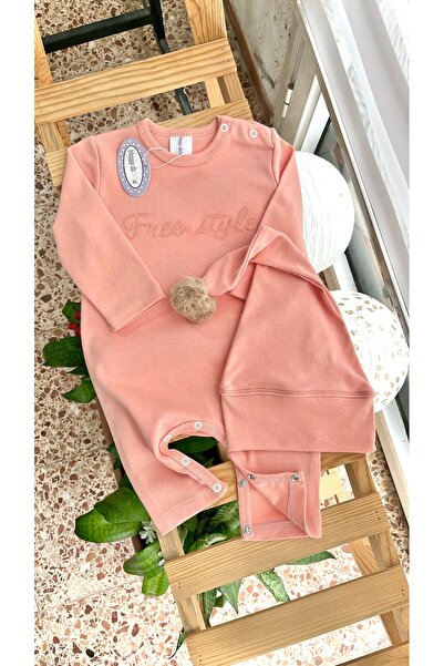 Happy Moon Bebek giyim bebek romper noel şapka tulum takım %100 pamuk yumuşak...