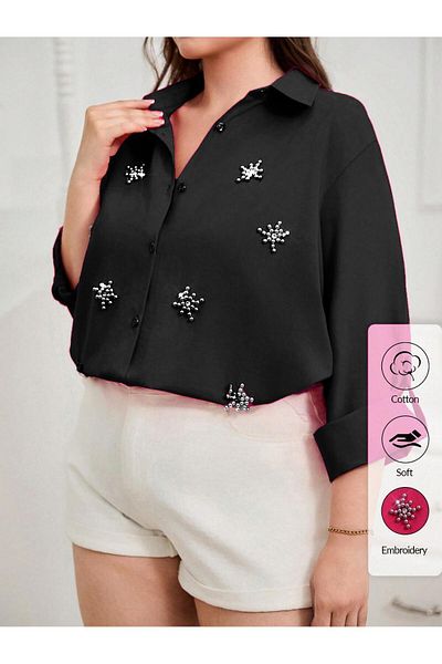 JESSE STORY Cămașă MARE DAMA BLACK STONE DESIGN
