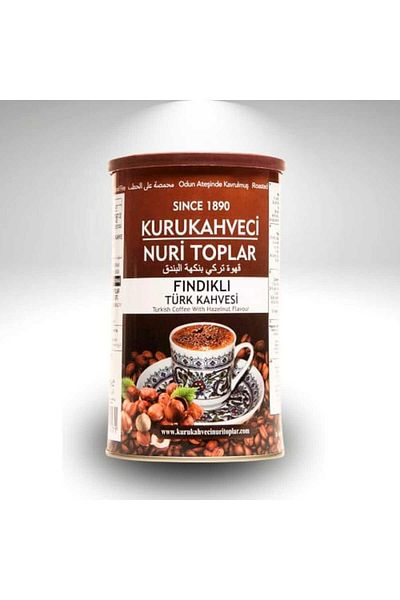 Nuri Toplar Hazelnut Turkish Coffee 250 Gr