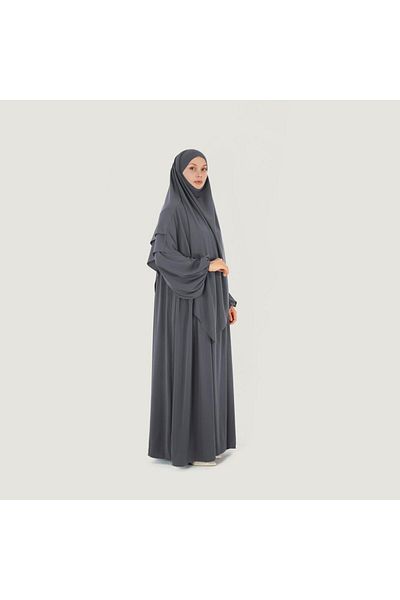 Butik Double Layer Souffle and Ferace Set
