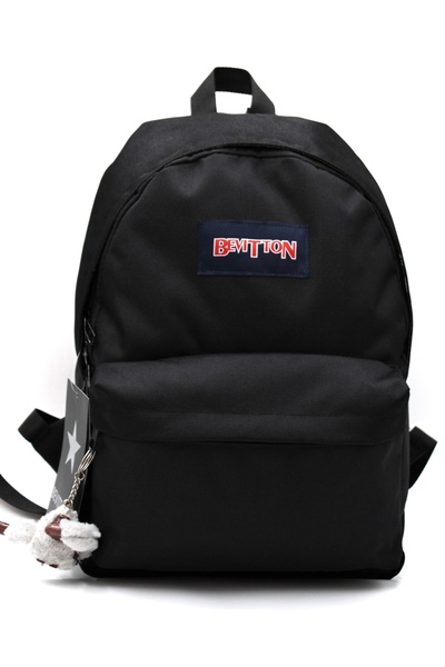 Harmela Black Unisex Casual School Backpack - 360