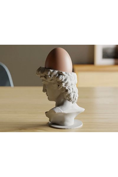 3D DESİNG MARKET 2-Piece Modern Egg Brown Presentation