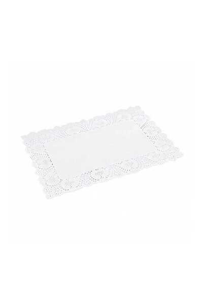 shop Kağıt Dantel Tabak Altlığı-Servis Altlığı Dikdörtgen 20 Adet 26x37cm