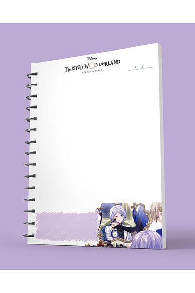 nihonwosekai Twisted Wonderland Anime A5 Size Spiral Notebook 50 Sheets