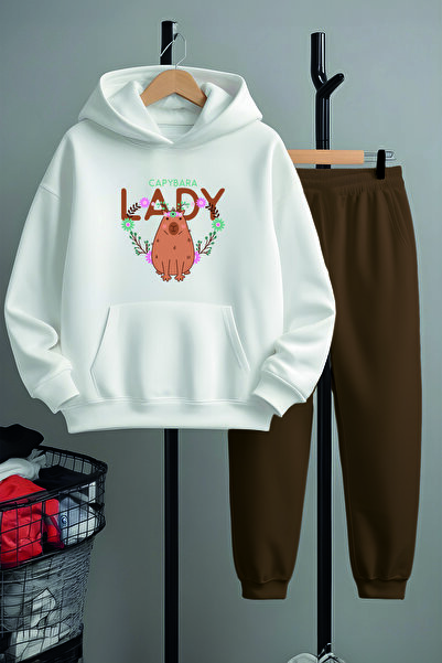 MYADA Спортивний костюм Premium Lady з малюнком капібари - 22994