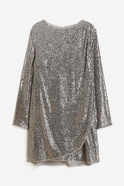 H&M MAMA Before & After sequined nursing dress