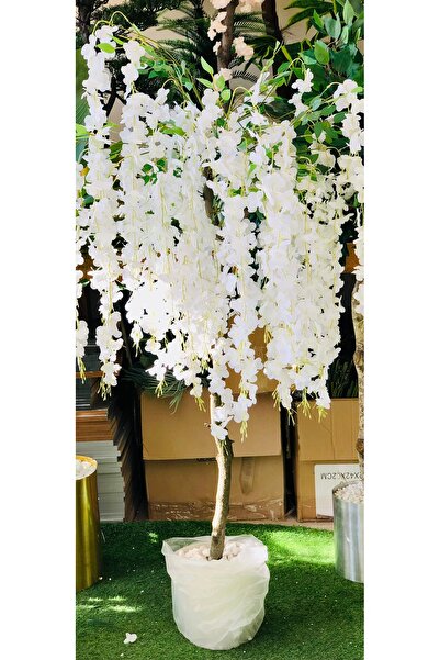 NS BAMBU DESIGN Akasya Ağacı 150 cm yapay çiçek ofis dekor