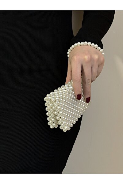 vivozza İncili Boncuk Cüzdan Kartlık - Bilek Askılı İncili Boncuk Kartlık