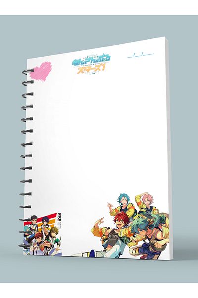 nihonwosekai Ensemble Stars Anime A5 Boy Spiral Notebook 50 Sheets