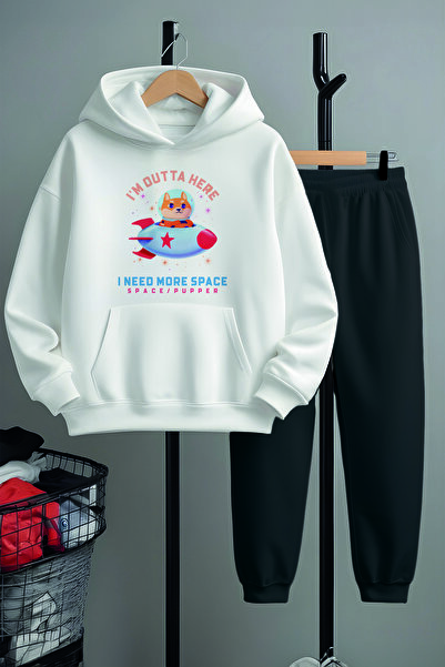 MYADA Premium "I Need More Space" Štampano trenerka set - donji i gornji deo ...