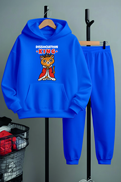 MYADA Premium stilski set trenerke Cat King Štampano 22956