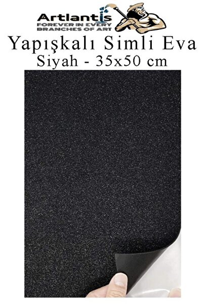 Artlantis Yapışkanlı Simli Eva 35x50 cm 1 Adet Simli Yapışkanlı Eva Süngeri O...