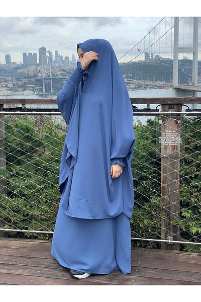 ZÜMHA Indigo Afghan Team - With Needle And Veil
