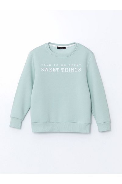LC Waikiki Lcw Kids Crew Neck Printed Girls' Sweatshirt