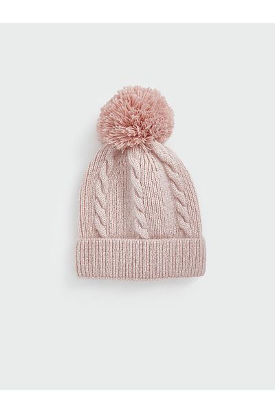 LC Waikiki LCW Baby-Mädchen-Baskenmütze mit Bommel