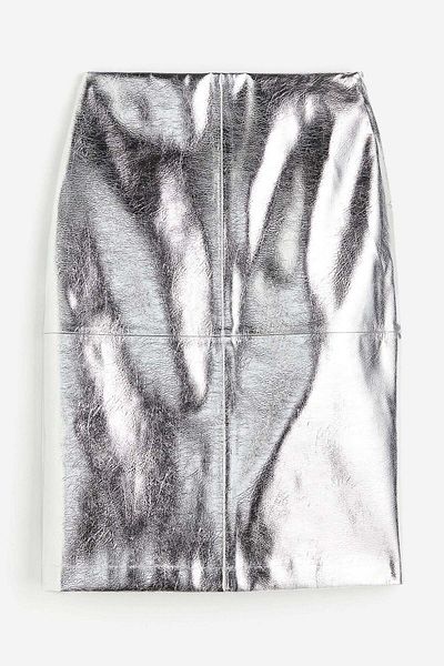 H&M Coated skirt
