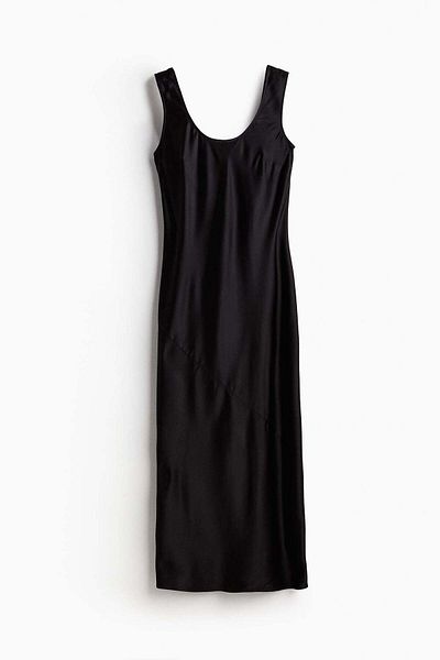 H&M Silk-blend satin dress