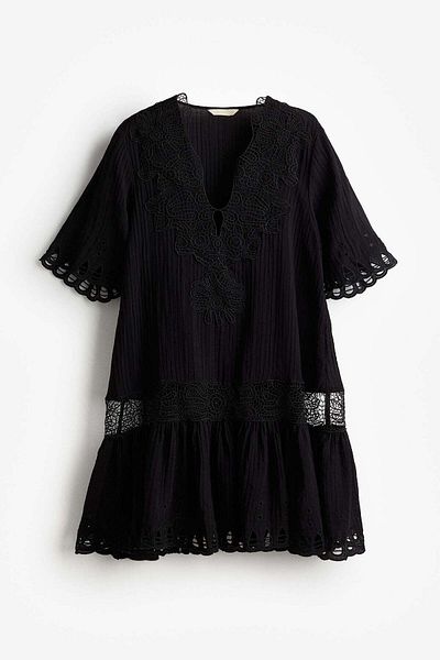 H&M Embroidered dress