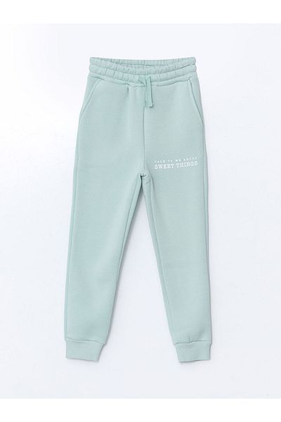LC Waikiki Pantaloni de sport jogger pentru fete LCW Kids, cu talie elastică