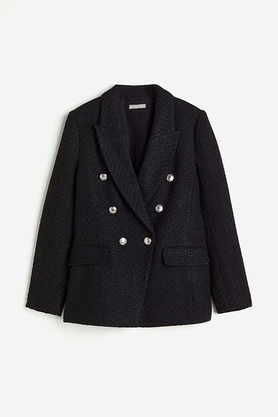 H&M Textured-weave blazer