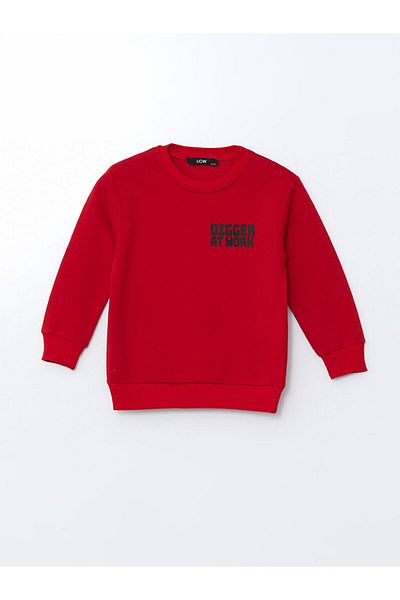 LC Waikiki Lcw Kids Crew Neck Printed Boys Sweatshirt