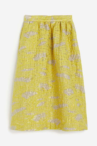 H&M Voluminous brocade skirt