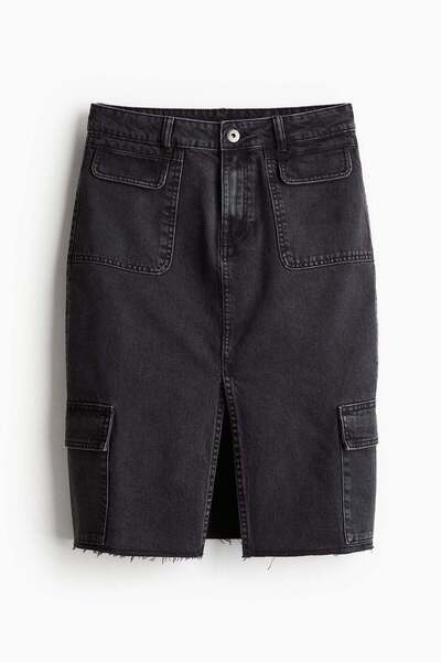 H&M Denim cargo skirt