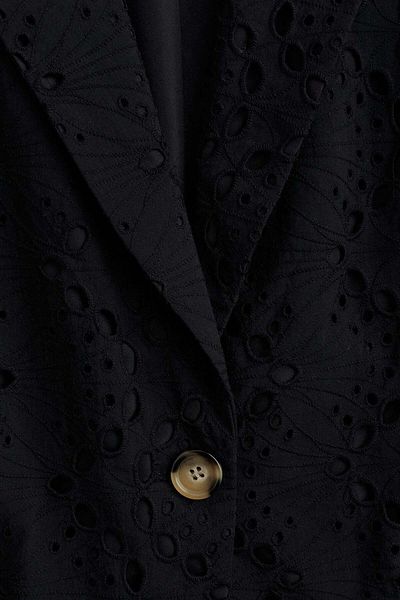 H&M Oversized broderie anglaise blazer
