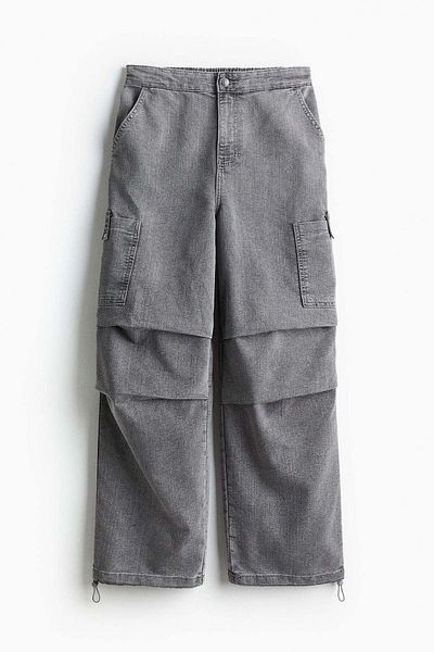 H&M Denim parachute trousers