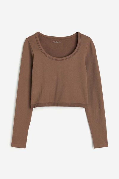 H&M DryMove™ Seamless Cropped sports top
