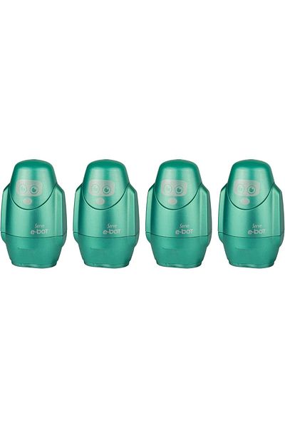 STOREMAX Bystoreby E-Bot Pencils with Eraser Metallic Green Set of 4 Newdesing 646268