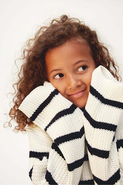 H&M Rib-knit polo jumper