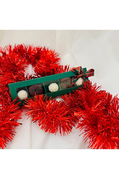 SLD BOTANIK Yeşil Kutulu Yılbaşı Özel Hediye - Browni & Hindistan Cevizi Topl...