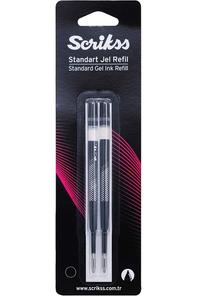 STOREMAX Ntwork Jumbo Gel Ballpoint Refil 2'Li Blister Black Art 1087243