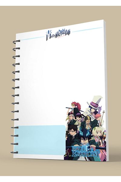 nihonwosekai Blue Exorcist Anime A5 Boy Spiral Notebook 50 Sheets