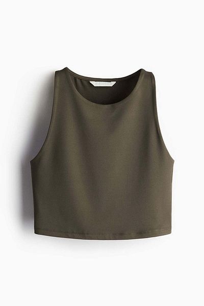 H&M سترة قصيرة من الألياف الدقيقة