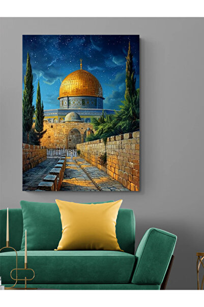 Tunax Cami? Kudüs Gece Kanvas Tablo