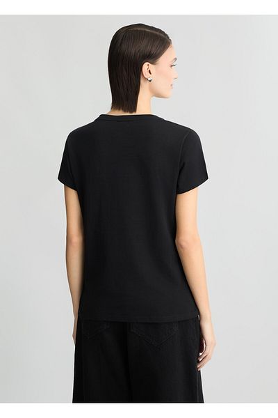 Liu Jo Black Casual T-Shirt - Women'S, Short Sleeve, Crew Neck Ta5170Js923-M9121